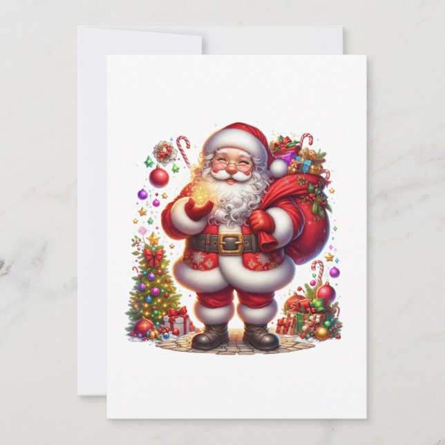 Fröhlicher Weihnachtsmann Weihnachten (Vorderseite)