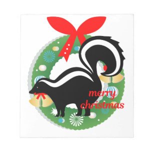 fröhlicher Weihnachtssunk Notizblock