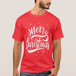 Fröhlicher Weihnachtstext T-Shirt