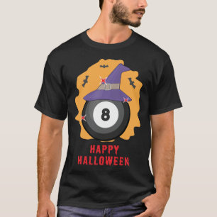 Fröhliches Billard Halloween - Lustig T-Shirt