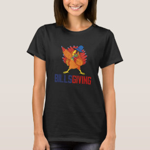Fröhliches BillsGeben Hühnchen Dabbing Truthahn T-Shirt