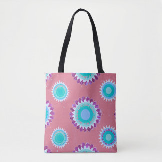 Fröhliches Blütenmuster – Farbige Blumen-Tasche Tasche