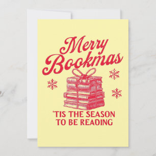 Fröhliches Bookmas, es ist die Zeit zum Lesen  Feiertagskarte