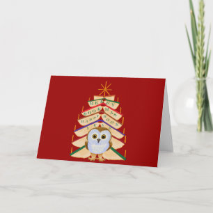 Fröhliches Bookmas Feiertagskarte