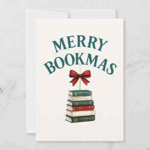 Fröhliches Buchweihnachten  Feiertagskarte