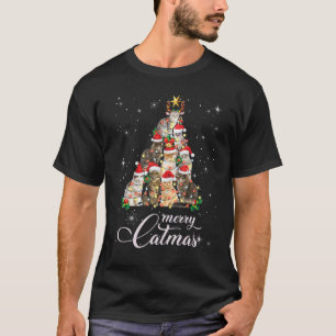 Fröhliches Catmas Weihnachtsdesign für Katzenliebh T-Shirt