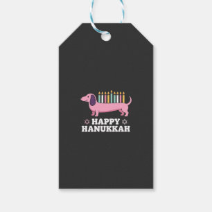 Fröhliches Chanukka Dachshund Hund Geschenkanhänger