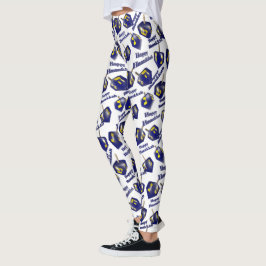 Fröhliches Chanukka drehender Dreidel Leggings