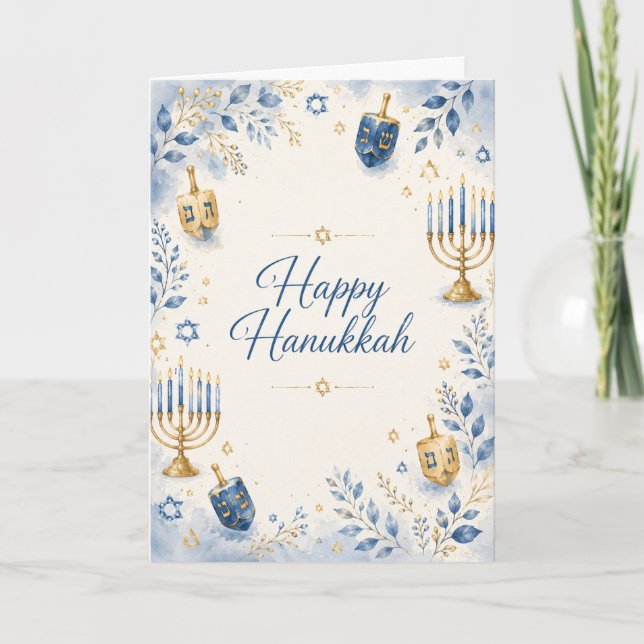 Fröhliches Chanukka Karte (Vorderseite)