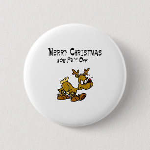 Fröhliches Chrismas jetzt F*ck weg Button