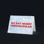 fröhliches chrismukkah feiertagskarte<br><div class="desc">fröhliches chrismukkah</div>