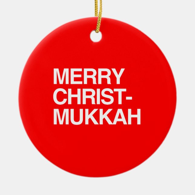FRÖHLICHES CHRIST-MUKKAH - .PNG KERAMIKORNAMENT (Vorne)