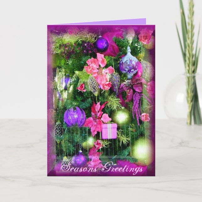 Fröhliches Christmas_ Feiertagskarte (Vorderseite)