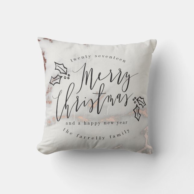 FRÖHLICHES CHRISTMAS-MARBLE KISSEN (Vorderseite)