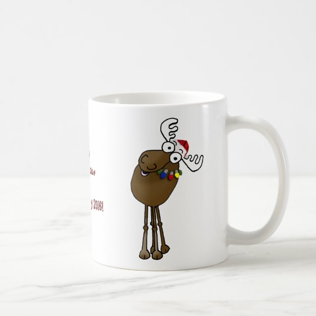 Fröhliches Christmoose! Kaffeetasse (Rechts)