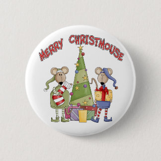 Fröhliches Christmouse Button