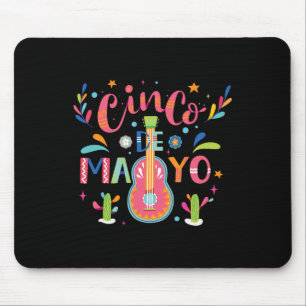 Fröhliches Cinco De Mayo Mexiko Fiesta Taco Gitarr Mousepad