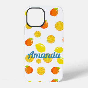 Fröhliches Citrus: Zitronen & Orangen iPhone 12 Hülle