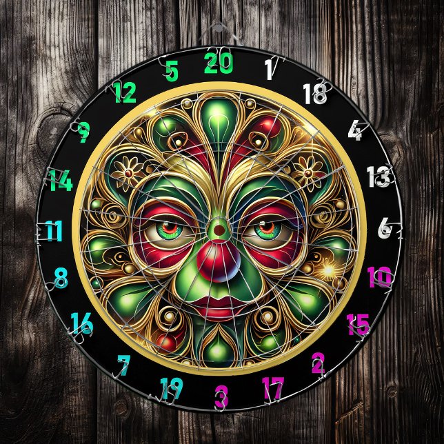 Fröhliches Clowgefecht mit Dartboard aus der Roten Dartscheibe (Von Creator hochgeladen)