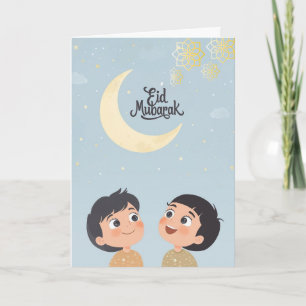 Fröhliches Eid al-Fitr-Design Karte