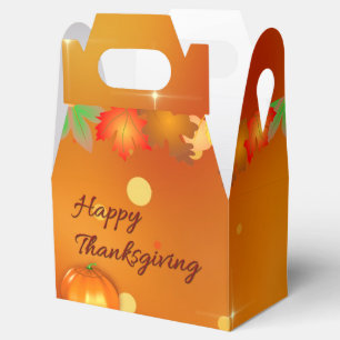Fröhliches Erntedankfest farbenfrohe Herbstleaves Geschenkschachtel