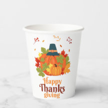 Fröhliches Erntedankpumpkin mit Hats und Blätter
