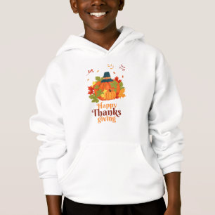 Fröhliches Erntedankpumpkin mit Hats und Verlass Hoodie