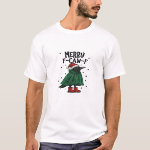 Fröhliches F-Caw-F Wesentliches Minimal Rein T-Shirt