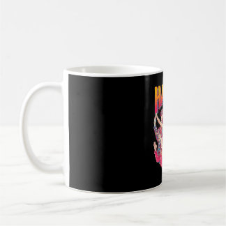 Fröhliches farbenfrohes Blasenbuchstaben-Design Kaffeetasse