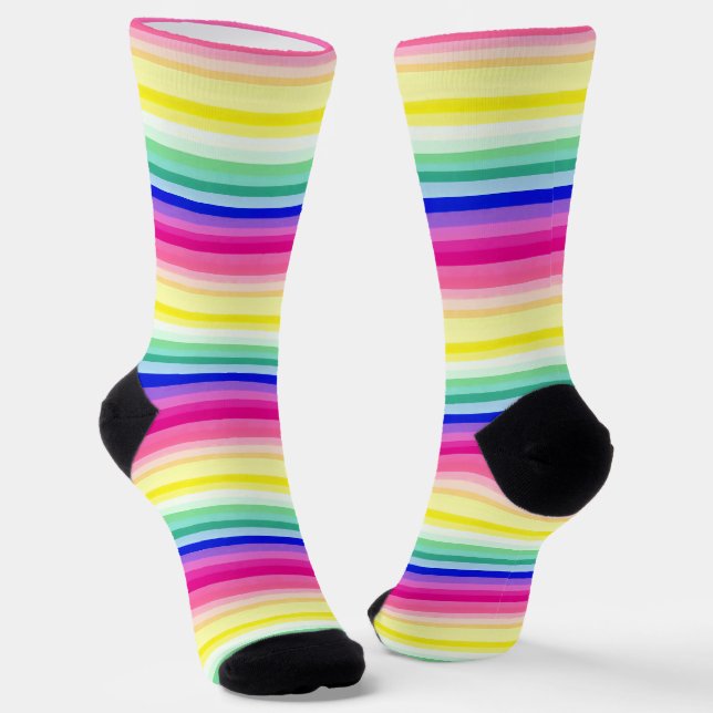 Fröhliches Farbenmuster Socken (Gewinkelt)
