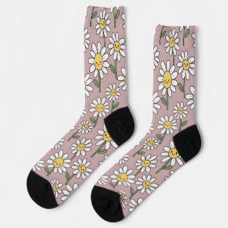 Fröhliches Gänseblümchen-Muster - Süßes Blumen-Des Socken