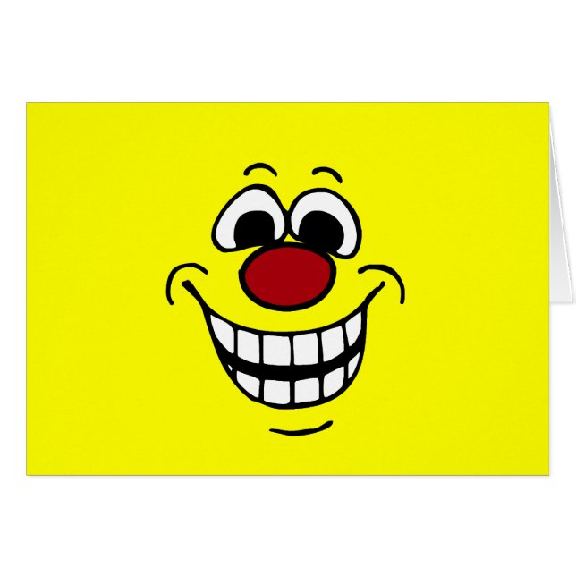 Fröhliches Gesicht Grumpey (Vorderseite (Horizontal))