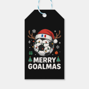 Fröhliches Goalmas Frankreich - Lustiger Fußball-W Geschenkanhänger