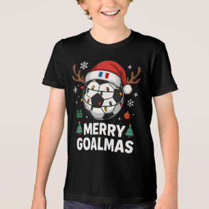 Fröhliches Goalmas Frankreich - Lustiger Fußball-W Tri-Blend Shirt