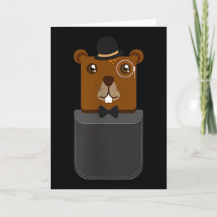 Fröhliches Groundhog-Day-Shirt in deiner Tasche Karte