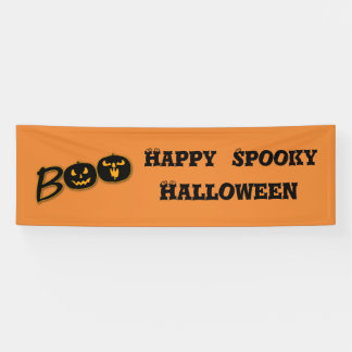 Fröhliches Gruseliges Halloween BOO Kürbisse Anpas Banner