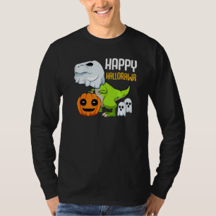 Fröhliches Hallorawr Faules Halloween-Kostüm  Rex  T-Shirt
