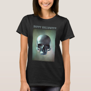Fröhliches Halloween. 3D-Schädel-Rendering T-Shirt