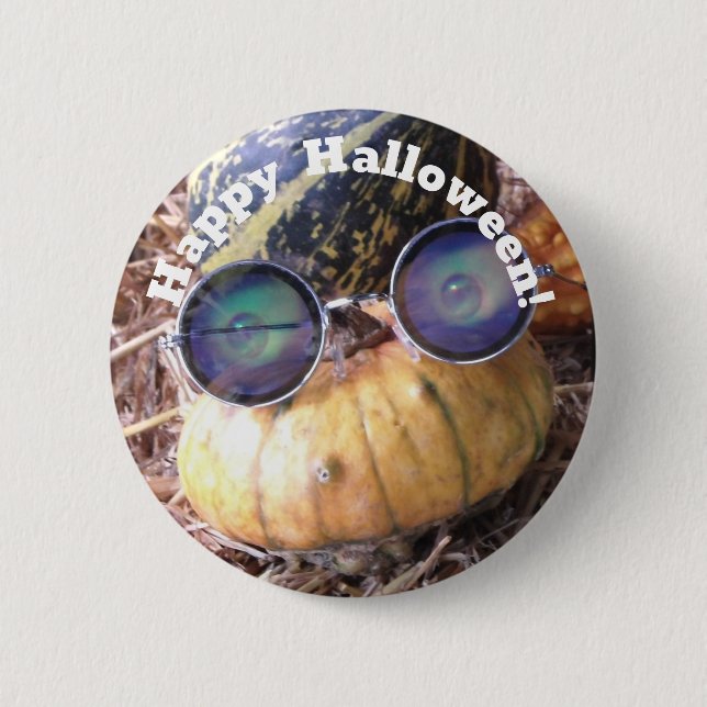 "Fröhliches Halloween!"-Abzeichen Button (Vorderseite)