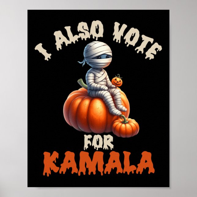 Fröhliches Halloween als Mama mit gemeißeltem Pump Poster (Vorne)