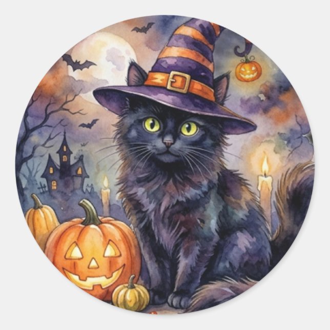 Fröhliches Halloween Aufkleber (Vorderseite)
