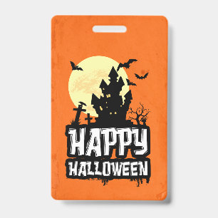 Fröhliches Halloween Ausweis