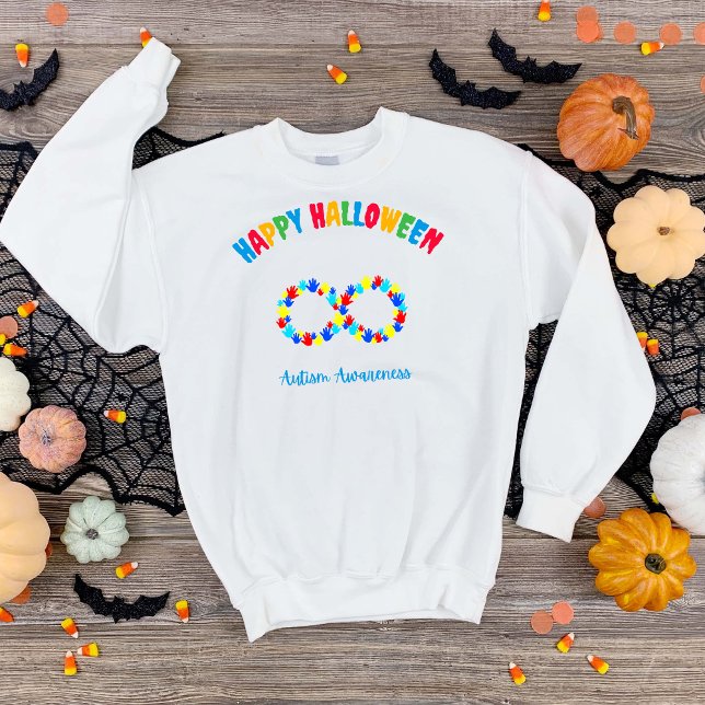Fröhliches Halloween-Autismus-Bewusstsein Sweatshirt (Von Creator hochgeladen)