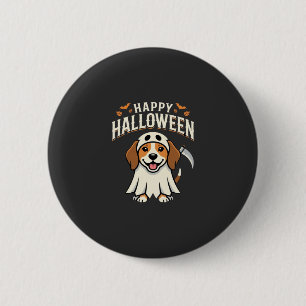 Fröhliches Halloween Beagle Hund Design_1 Button