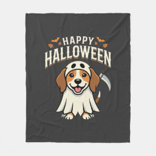 Fröhliches Halloween Beagle Hund Design_1 Fleecedecke