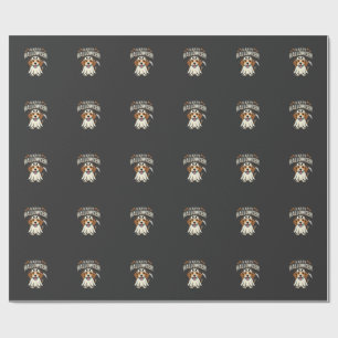 Fröhliches Halloween Beagle Hund Design_1 Geschenkpapier