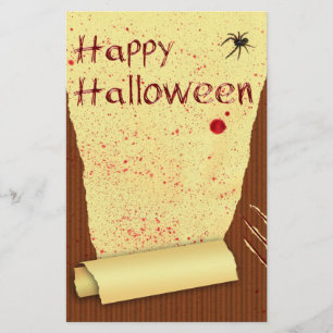 Fröhliches Halloween Blutiges Wallpaper Briefpapier