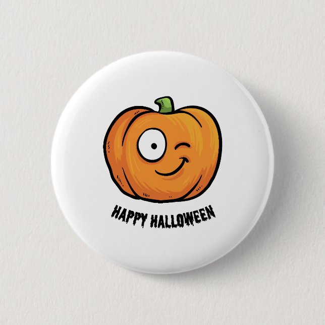 Fröhliches Halloween Button (Vorderseite)