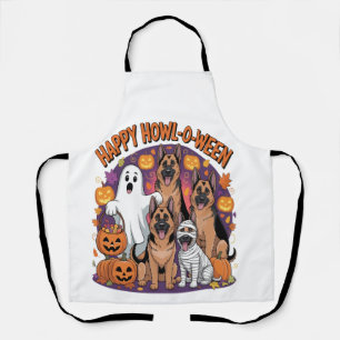 Fröhliches Halloween Deutscher Schäferhund Schürze