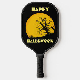 Fröhliches Halloween Dunkler Gruseliger Toter Baum Pickleball Schläger
